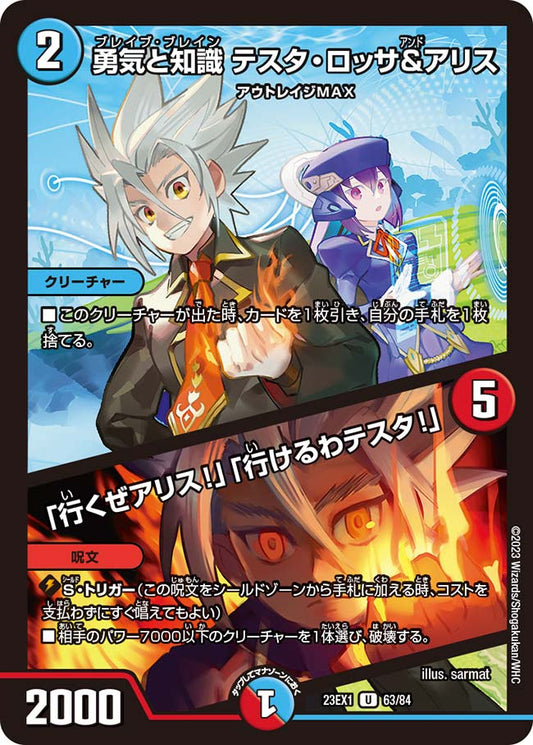 勇気と知識 テスタ・ロッサ＆アリス／「行くぜアリス!」「行けるわテスタ!」（63/84）